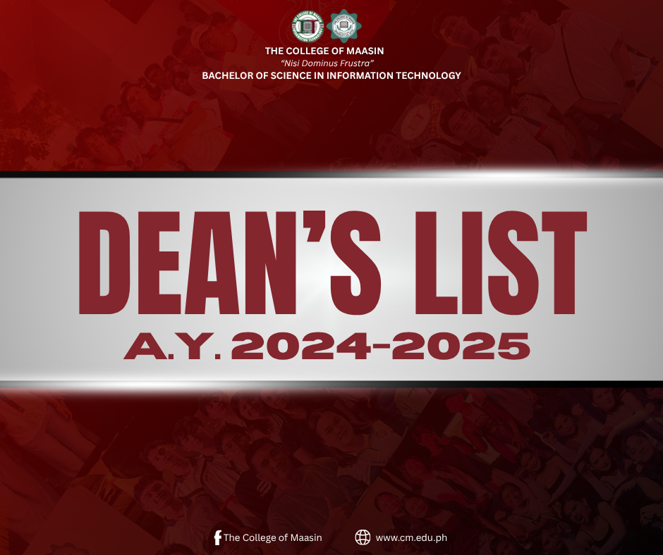 BSIT Department Celebrates Deanβs List Achievers β 2nd Semester, A.Y. 2024β2025 deans lister